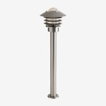 Balise extérieure fovar en inox gris chromé Balise extérieure fovar en inox gris chromé