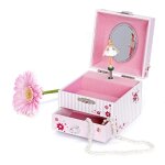 Ballerine - bote a musique fille - boite a bijoux musicale phosphorescente - idal cadeau naissance, ...