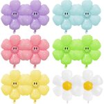 Ballons fleurs ensemble de 12 pcs marguerite en ballon d'aluminium ballon coloré marguerite smiley ballon ... Ballons fleurs ensemble de 12 pcs marguerite en ballon d'aluminium ballon coloré marguerite smiley ballon ...