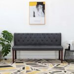 Banc 148, 5 cm gris similicuir daim Banc 148, 5 cm gris similicuir daim