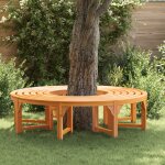 Banc d'arbre ext�rieur vidaxl 160 cm en bois massif d'eucalyptus