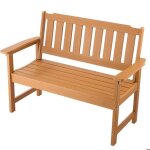 Banc de jardin 128 cm - duoku - banquette d'ext�rieur en plastique - capacit� de charge 363 kg - dossier ...