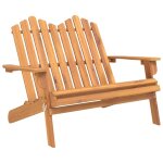 Banc de jardin adirondack 126 cm bois massif d'acacia