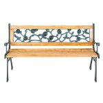 Banc de jardin meuble bois massif mtal et plastique 124 cm helloshop26 2208034