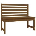 Banc de jardin meuble de patio d'ext�rieur terrasse 109 x 48 x 91, 5 cm bois de pin massif marron miel ...