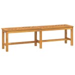 Banc de jardin meuble de patio d'ext�rieur terrasse 150 x 35 x 45 cm bois massif d'acacia helloshop26 ...