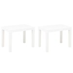 Banc de jardin meuble de patio d'extrieur terrasses de jardin 2 pices blanc plastique helloshop26 02 ...