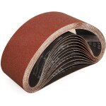 Bandes abrasifs 100x610 mm - 10 pices de 60 grain bande ponceuse pour ponage et polissage avec ponceuse ...