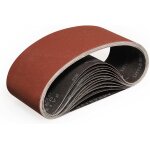 Bandes abrasifs 100x610 mm - 10 pices de 60 grain bande ponceuse pour ponage et polissage avec ponceuse ...