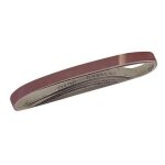 Bande abrasive de 13 x 457 - assortiment de 5 bandes lime electrique
