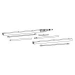 Bandeau encastr� - avec s�lecteur de fermeture - version gsr dormakaba