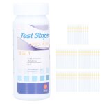 Bandelettes de test d'eau de piscine et spa 3 en 1, 50 points, papier de test d'alcalinit du ph du chlore ...