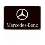 Banniere de garage mercedes benz pour salon de course automobile, atelier de reparation automobile