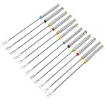Barbecue brochettes fourchettes  fondue en acier inoxydable avec poigne rsistant  la chaleur argent ...