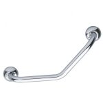 Barre d' appui coude  135 laiton chrom pellet asc