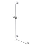 Barre d'appui douche + support douchette 450x1200 rversible blanc - akw - 01244wh - nh
