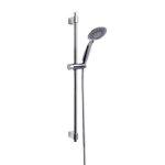Barre de douche chrome - 66 cm - douchette 5 jets - young wenko