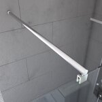 Barre de fixation recoupable pour douche a l'italienne - barre droite 100 cm fixation murale