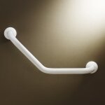 Barre de maintien godonnier coudée 135 265x265mm aluminium epoxy blanc Barre de maintien godonnier coudée 135 265x265mm aluminium epoxy blanc