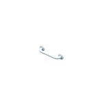 Barre de relvement droite poxy blanche 450 mm - akw - 01241wh