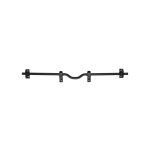 Barre de scurit pour volet bois, acier, Ø18x800mm, zingu noir