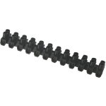 Barrette 2 x 12 noire dhome - section 16 mm
