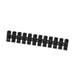 Barrette connexion 6 mm 12 plots � noir batilec
