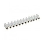 Barrette de connexion domino blanc  visser 2 x 12 bornes section 10 mm dhome