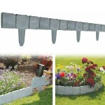 Barrire de jardin extrieure en plastique, 10 pices, imitation de pierre, barrire de jardin, parterre ...