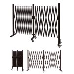 Barrire de scurit hwc - b34, barrire de sparation en ciseaux, marron hauteur 109cm, largeur 60 - ...