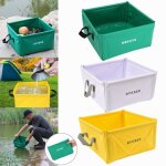 Bassin pliable portable de 15l, pour voyage, camping, p�che, seau de bain de pieds, conteneur d'eau, ...