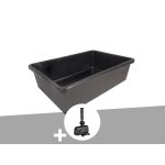 Bassin prform victoria quadro rectangulaire 0, 75 m? 225 l + pompe filtration - ubbink