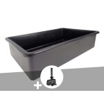 Bassin prform victoria quadro rectangulaire 0, 83 m? 475 l + pompe filtration - ubbink