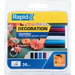Batons de colles classique color ? 7 x 90 mm 36 units blister rapid