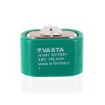 Batterie 3. 6v 140mah nimh 3 picots 3 / v150h varta