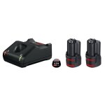 Batterie gba 12 volts 2. 0 ah x2 + chargeur gal 12v - 40 - 1600a019r8 bosch