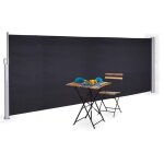 Bc - elec - asa - 200t store lat�ral gris anthracite 3x2m r�tractable pour terrasse, brise - vue jardin ...