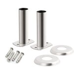 Bc - elec - pls - 1 support d'�chelle de piscine en acier inoxydable Ø 40 mm, pieds pour �chelle de ...