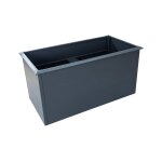 Bc - elec - shwrb004 bac potager sur�lev� jardini�re en acier galvanis� poudr� 150x75x77cm  anthracite, ...