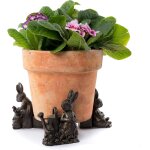 Beatrix potter lot de 3 figurines peter rabbit pieds de pot de fleurs - support de pot - ornements décoratifs ... Beatrix potter lot de 3 figurines peter rabbit pieds de pot de fleurs - support de pot - ornements décoratifs ...