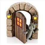 Beautiful garden dragon sculpture, decorative polyresin dragon figurines, dragon statue for garden, outdoor ...