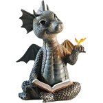 Beautiful garden dragon sculpture, decorative polyresin dragon figurines, dragon statue for garden, outdoor ...
