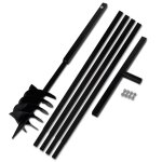 Bche et tarire manuelle 180 mm avec rallonge 5 m acier