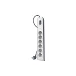 Belkin 6 outlet power surge protector - protection contre les surtensions - connecteurs de sortie : 6 ...