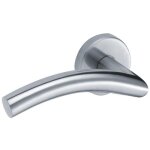 B�quille double droite 493 sur rosace ronde en inox - linox