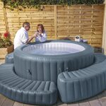 Bestway bord gonflable lay - z - spa pour bain à remous rond Bestway bord gonflable lay - z - spa pour bain à remous rond