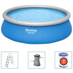 Bestway - fast set - piscine gonflable avec pompe de filtration et échelle de piscine - 457x122 cm - ... Bestway - fast set - piscine gonflable avec pompe de filtration et échelle de piscine - 457x122 cm - ...