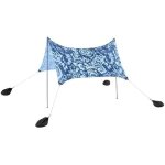 Bestway tente de plage et auvent dextrieur pour 4 personnes - 210 cm x 210 cm x 198 cm - bleu