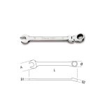 Beta cl mixte  cliquet articul - 142sn - 160 mm - 10 - mixte