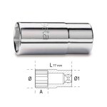 Beta douilles 6 pans 1 / 2  s�rie longue - 920al - x 1 - 77 mm - 1 / 2'' - 19 mm - 6 pans